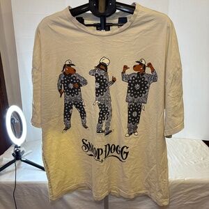 Snoop Dogg Supply Clothing LA Hip Hop Graphic T Shirt Rap Tee Mens 2XL Ivory